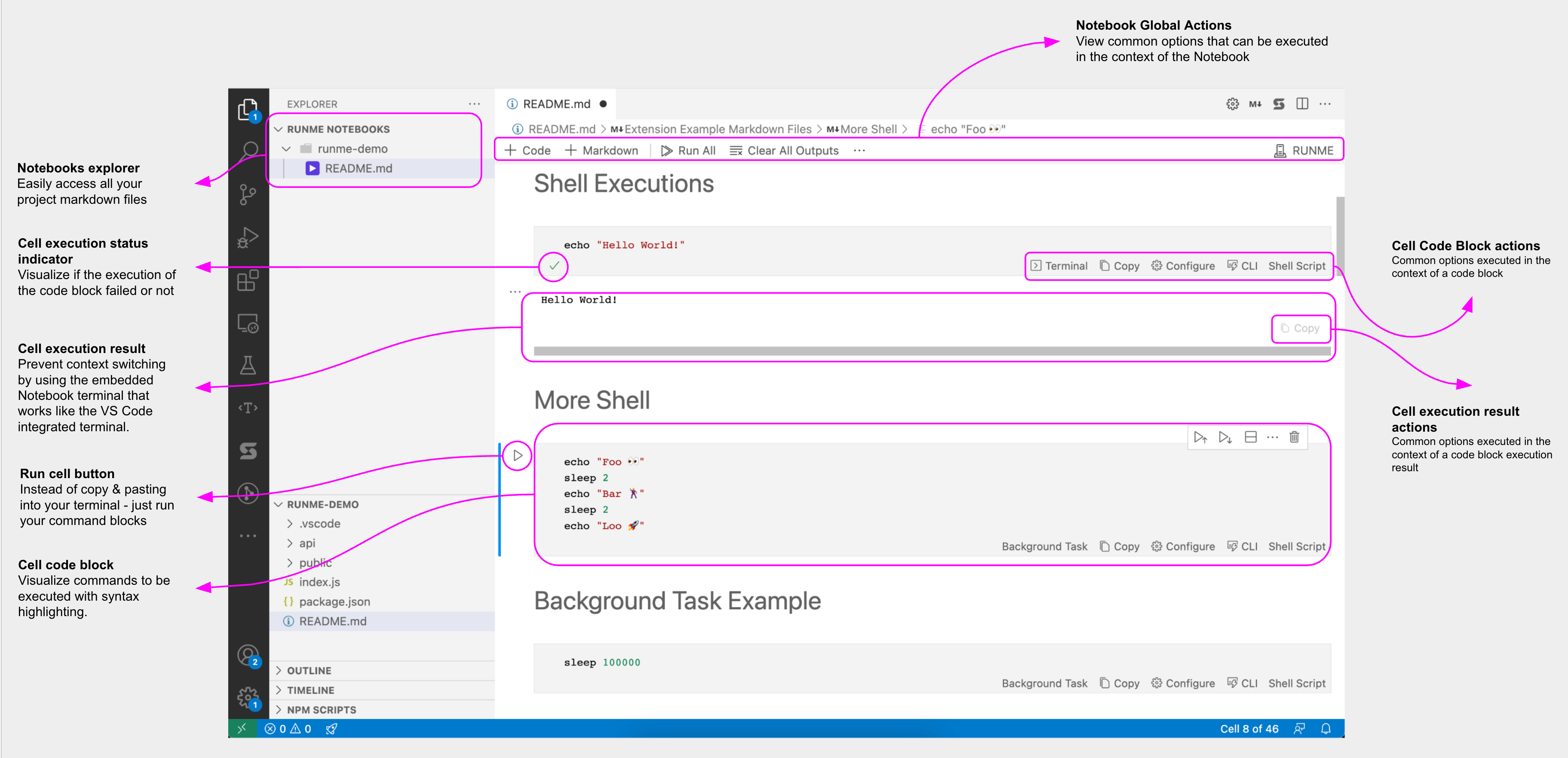 Overview of Runme for VS Code